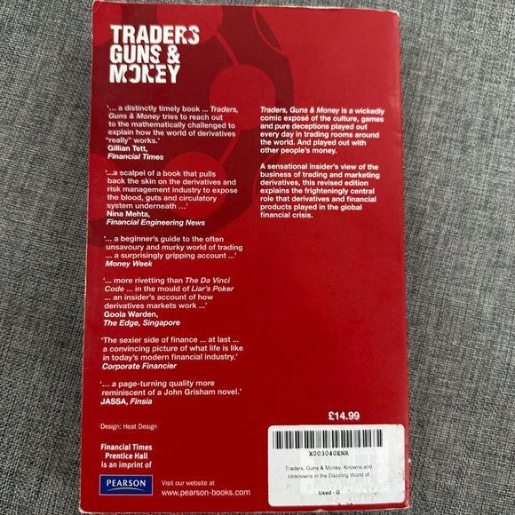 Satyajit Das "Traders Guns & Money" Book Revised Edition Very Good Pre-Owned Con - Picture 11 of 14